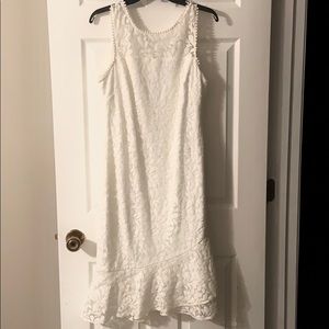 White lace dress